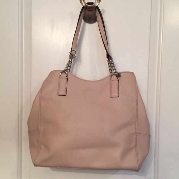 CALVIN KLEIN BAG SHOULDER PINK MATTE SILVER TONE HARDWARE 2 STRAP BARBIECORE - Picture 2 of 8